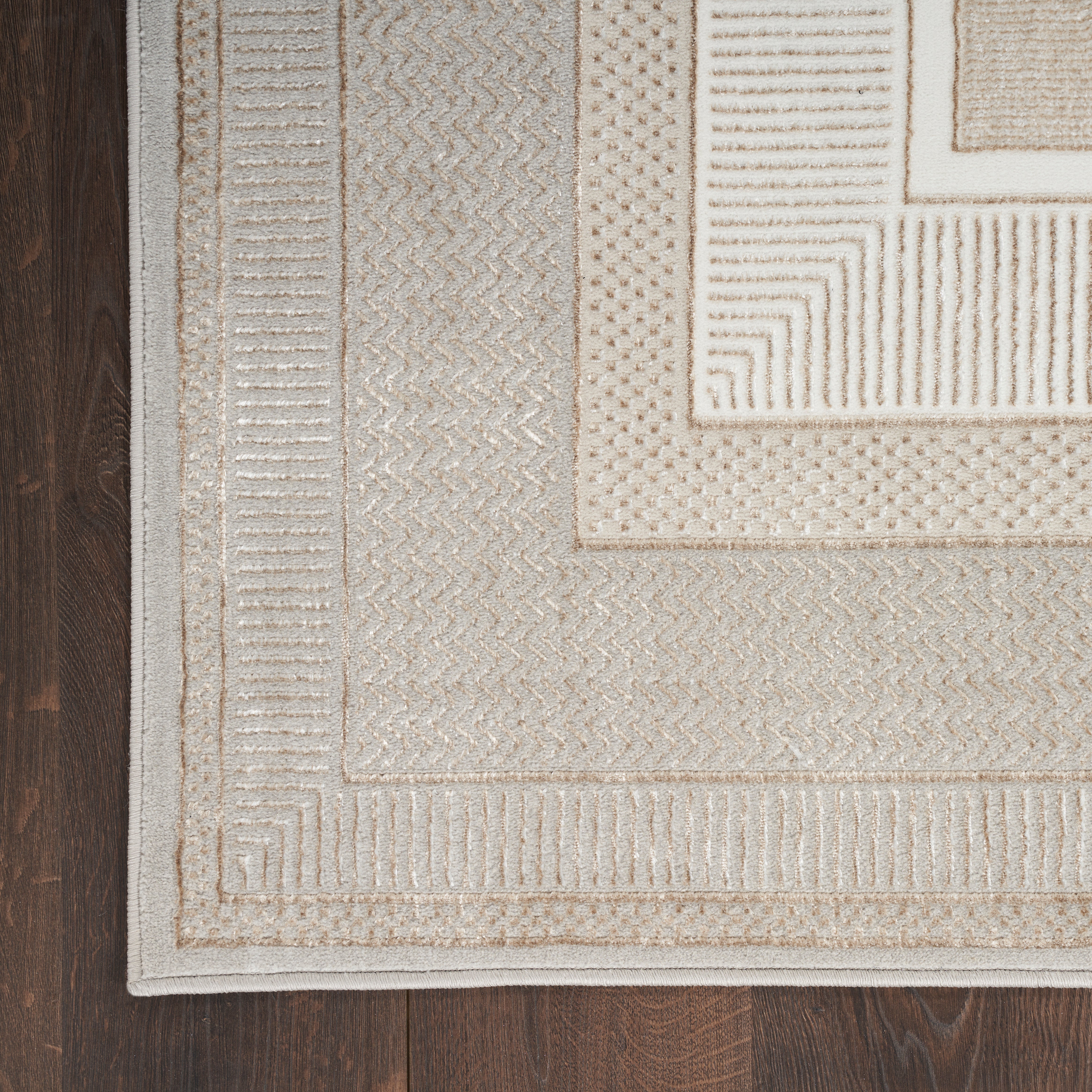 Nourison Glitz GLZ07 Ivory Large Rectangle Rug